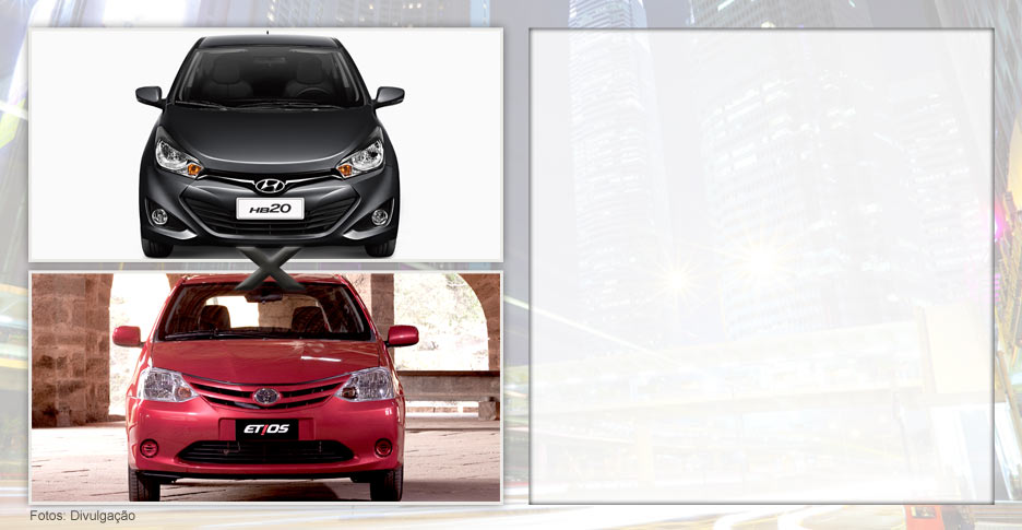 Confira o comparativo entre Hyundai HB20 e Toyota Etios